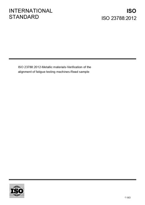 compression and torsion testing international standards|ISO 23788:2012 .